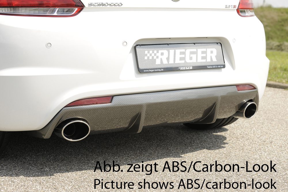 Difusor trasero Rieger para Volkswagen Scirocco III – R