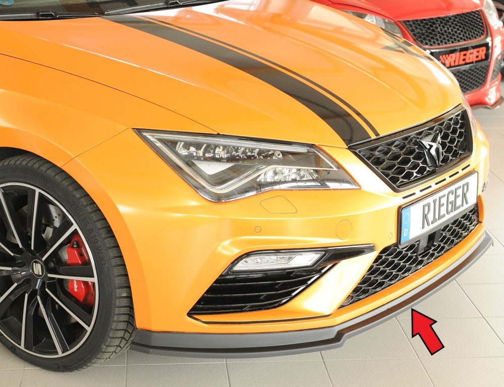 Splitter delantero Rieger para Seat Leon FR/Cupra 5F (después del facelift) – versión profunda