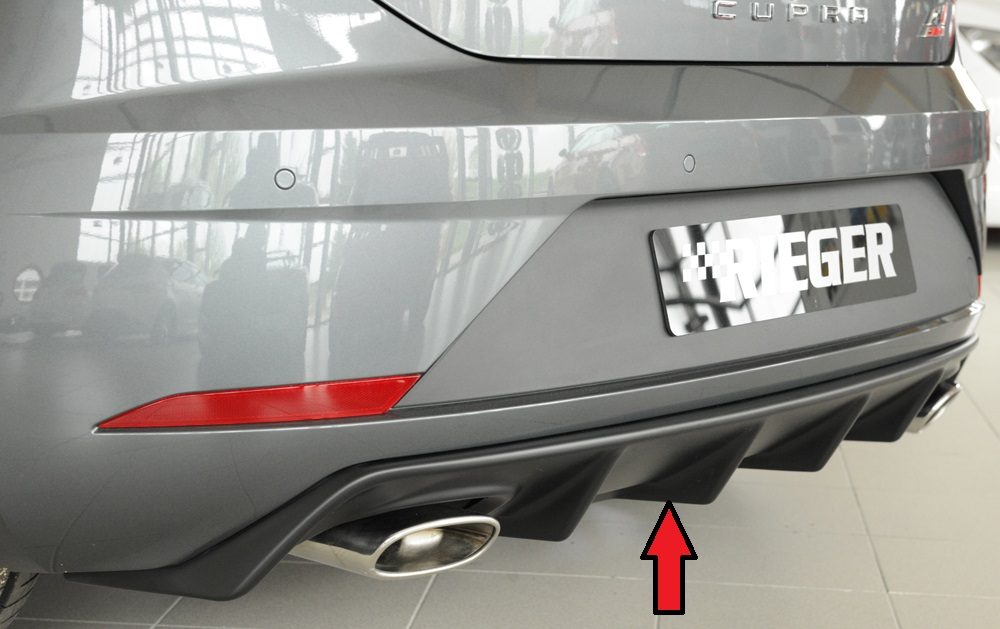 Difusor trasero Rieger para Seat Leon Cupra 5F (después del facelift) – SC