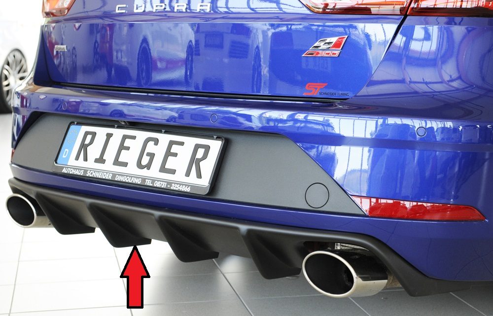 Difusor trasero Rieger para Seat Leon Cupra 5F (después del facelift) – ST familiar