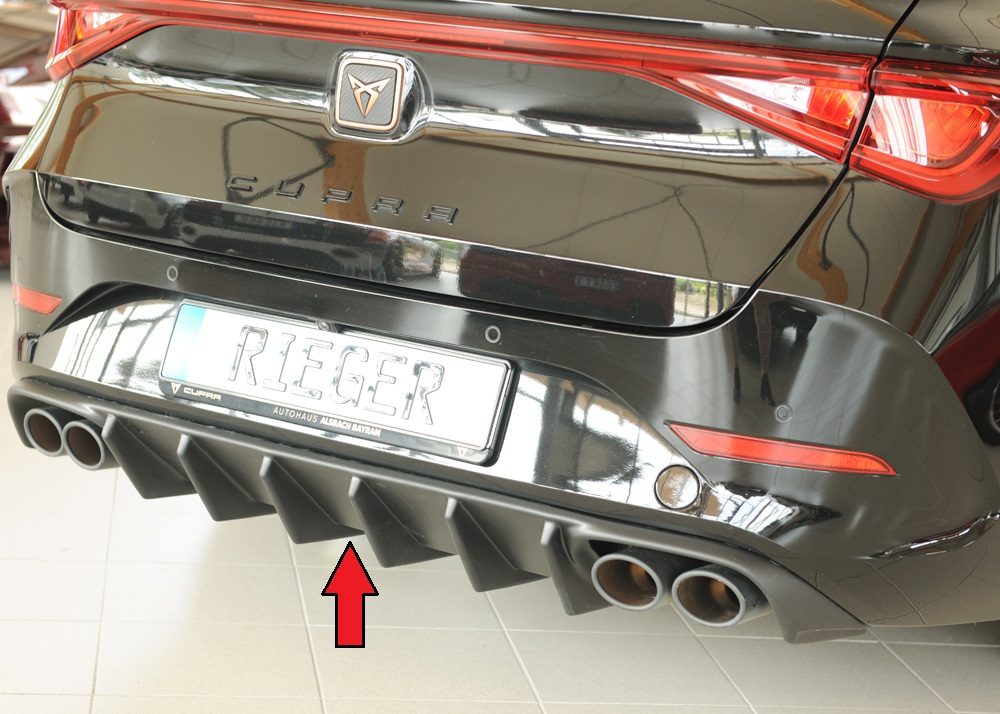 Difusor trasero Rieger para Cupra Leon KL – para coches sin enganche