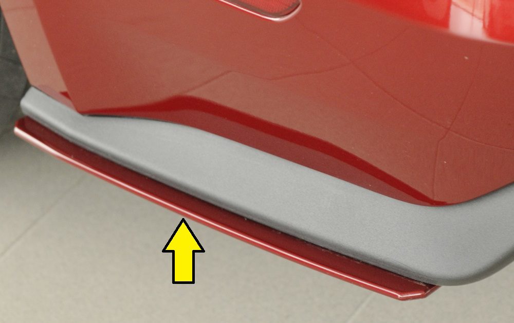 Splitter lateral trasero Rieger para Ford Mustang Mk6 (antes del facelift)