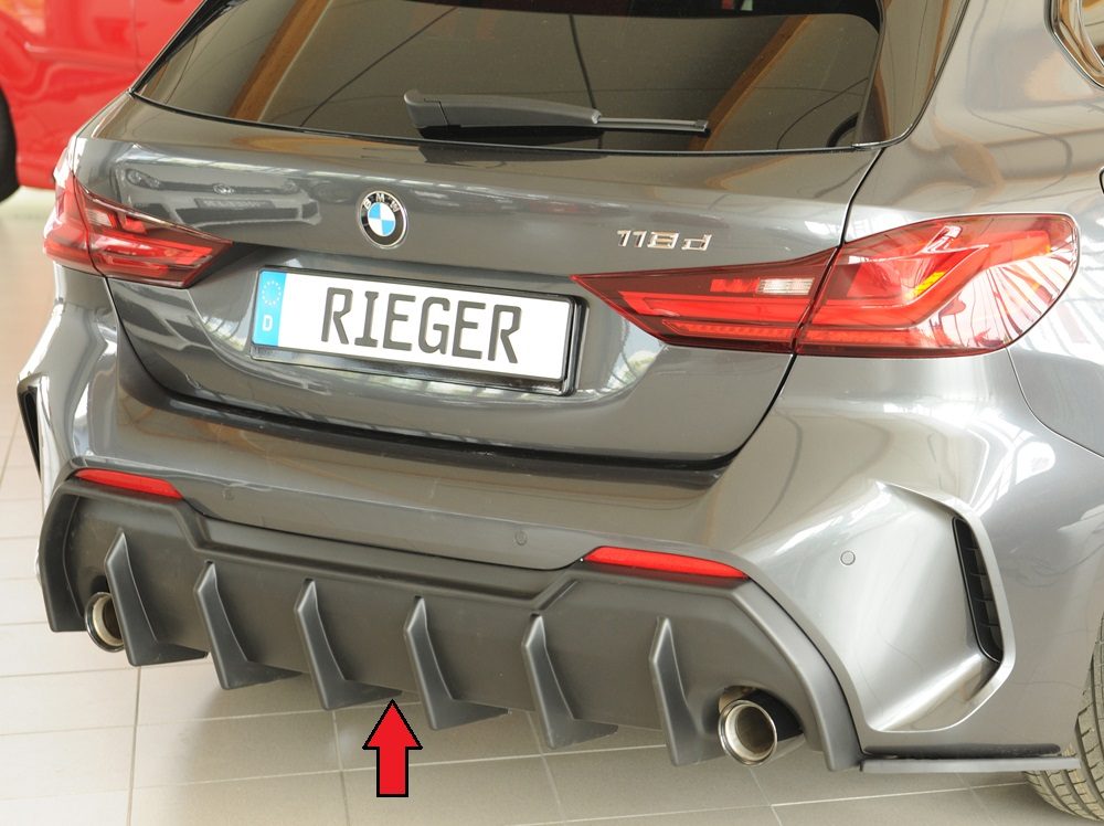 Difusor trasero Rieger para BMW Serie 1 F40