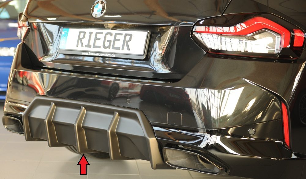 Difusor trasero Rieger para BMW Serie 2 G42 – sin enganche
