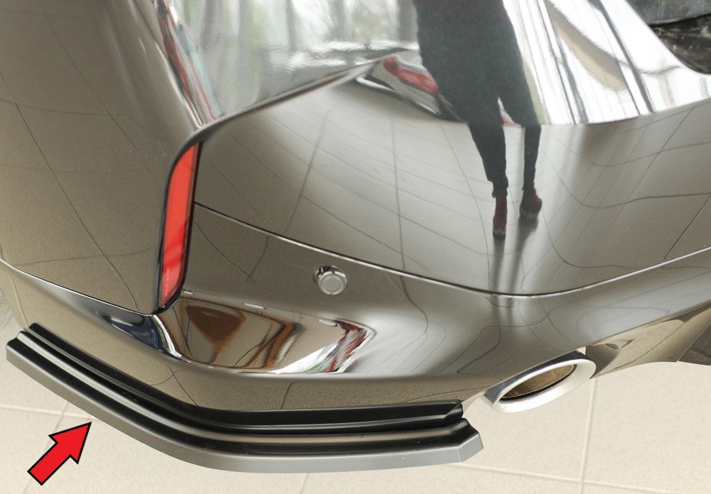 Splitter lateral trasero Rieger para BMW Serie 2 G42 – no vale para el M240i (solo coches con salidas de escape redondas)