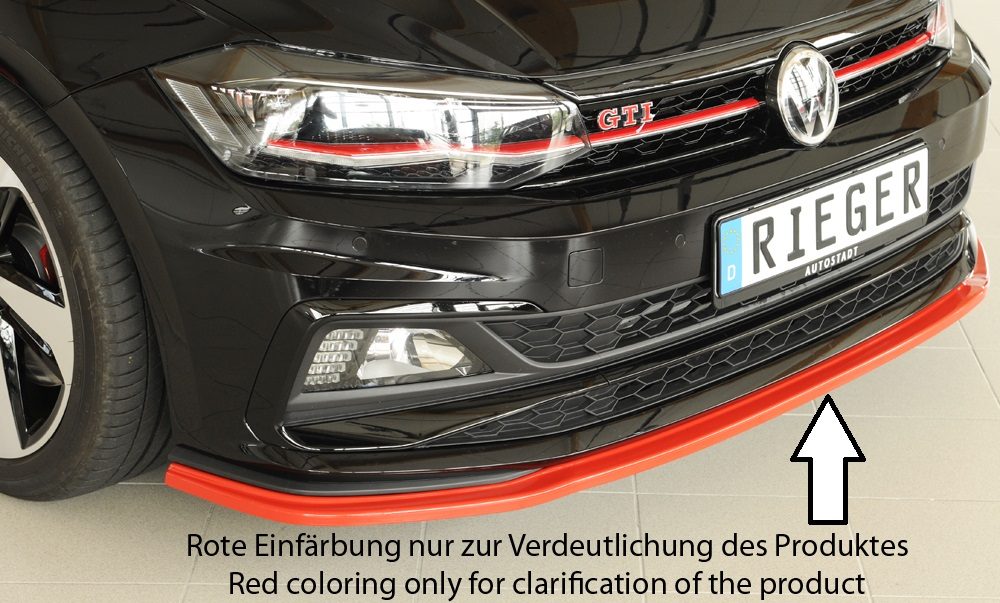 Splitter Rieger para Volkswagen Polo GTI/R-Line AW (antes del facelift)