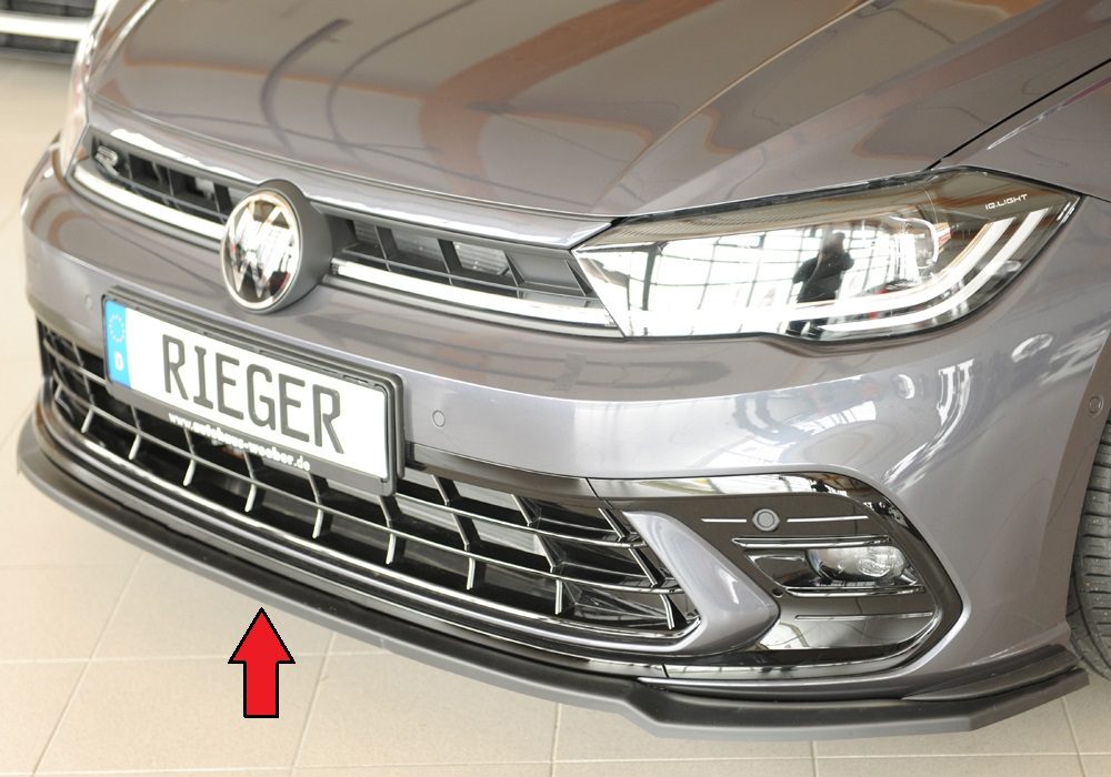 Splitter Rieger para Volkswagen Polo GTI/R-Line AW (después del facelift)