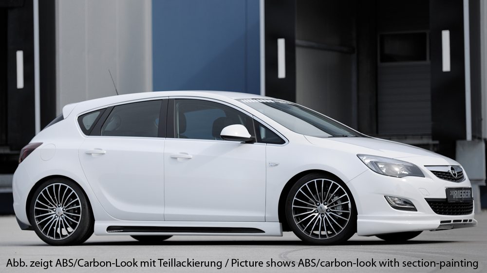 Talonera Rieger para Opel Astra J – con abertura