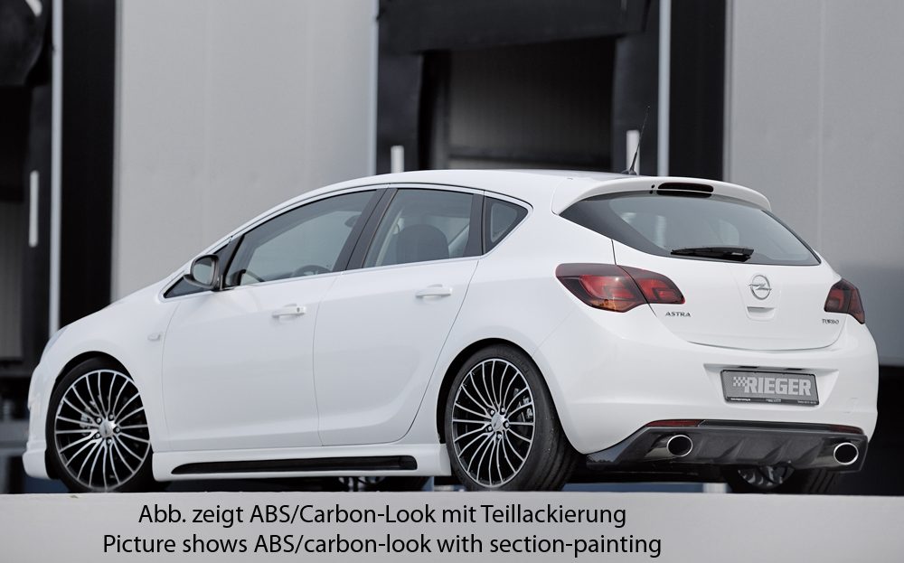 Talonera Rieger para Opel Astra J – con abertura