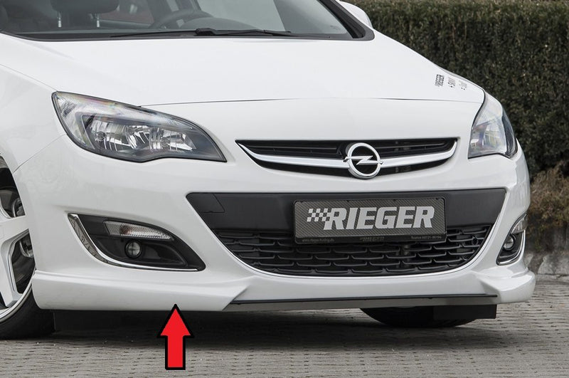 Labio delantero Rieger para Opel Astra J (después del facelift)