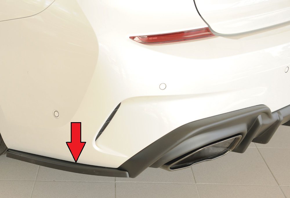 Splitter lateral trasero Rieger para BMW Serie 3 G20/G21 (antes del facelift) – para el difusor trasero Rieger (solo M340i / M340d)