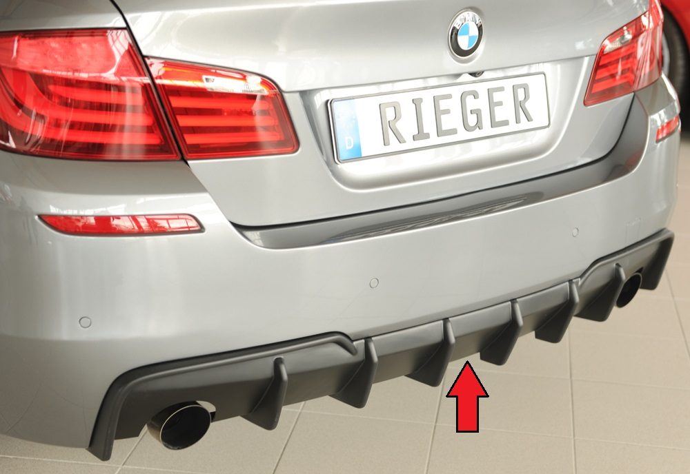 Difusor trasero Rieger para BMW Serie 5 F10/F11 – para las salidas de escape originales izquierda y derecha