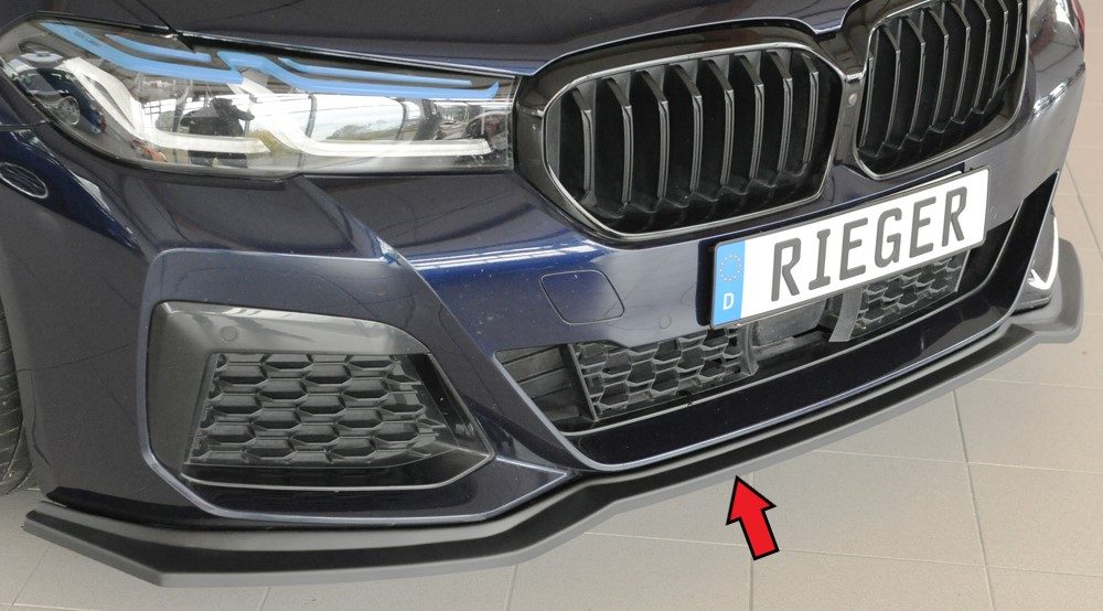 Splitter delantero Rieger para BMW Serie 5 G30/G31 (después del facelift)