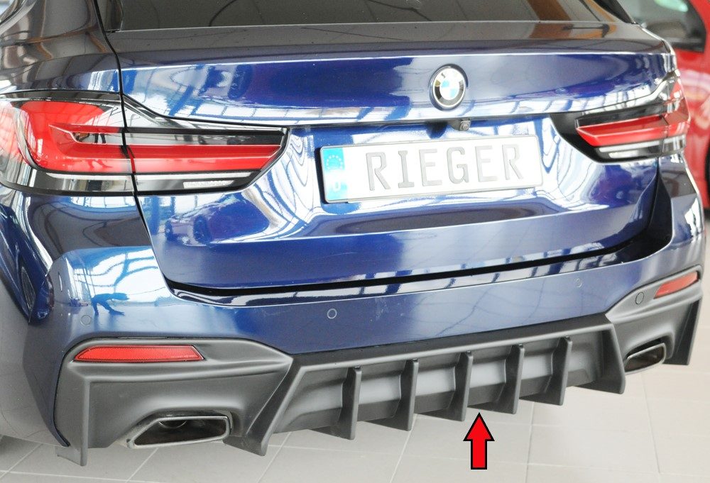 Difusor trasero Rieger para BMW Serie 5 G30/G31 (después del facelift) – para coches sin enganche