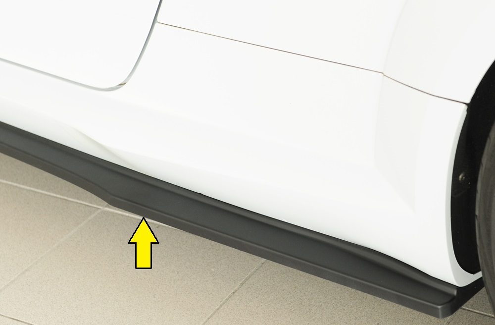 Extensión de talonera Rieger para Audi TT/TTS/TT RS FV – para la talonera RS3 (8V) original (solo Sportback)