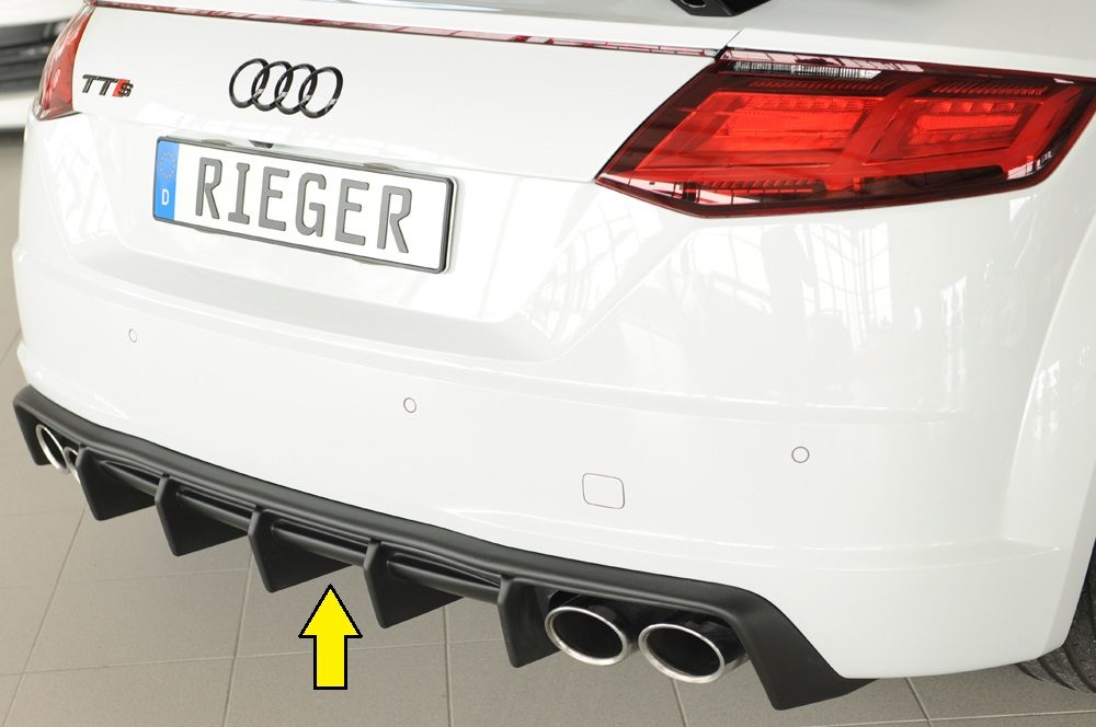 Difusor trasero Rieger para Audi TTS/TT FV