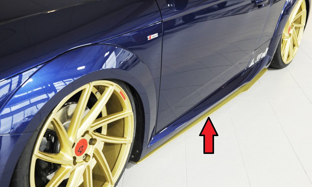 Extensión de talonera Rieger para Audi TT/TTS/TT RS FV