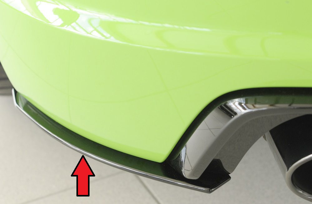 Splitter lateral trasero Rieger para Audi TT RS FV (antes del facelift)