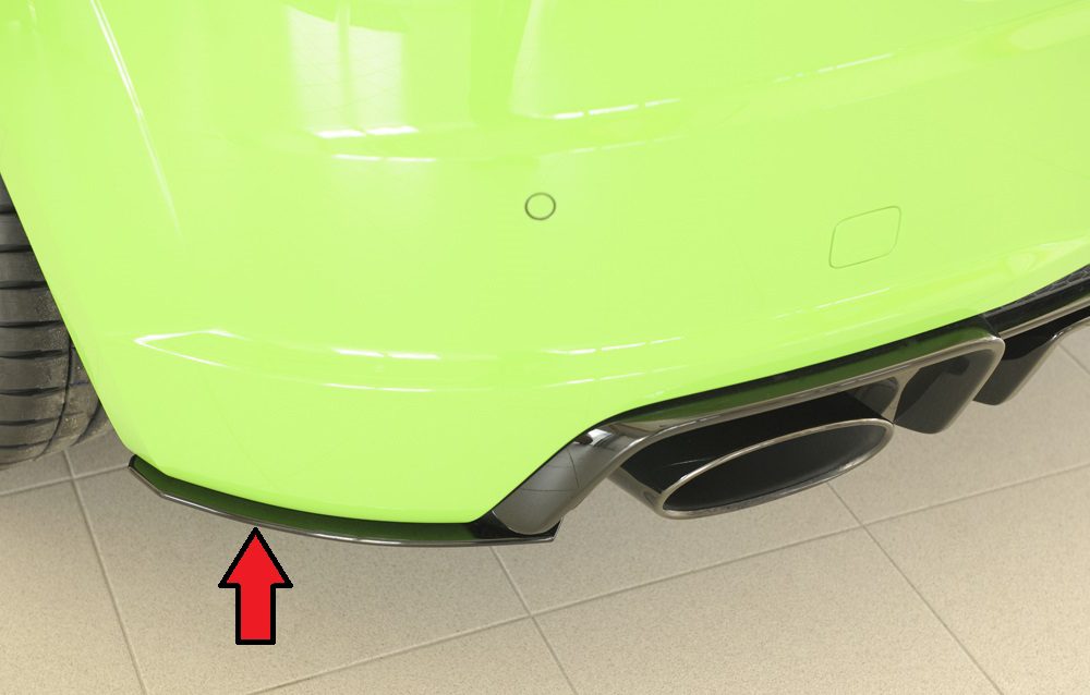Splitter lateral trasero Rieger para Audi TT RS FV (antes del facelift)
