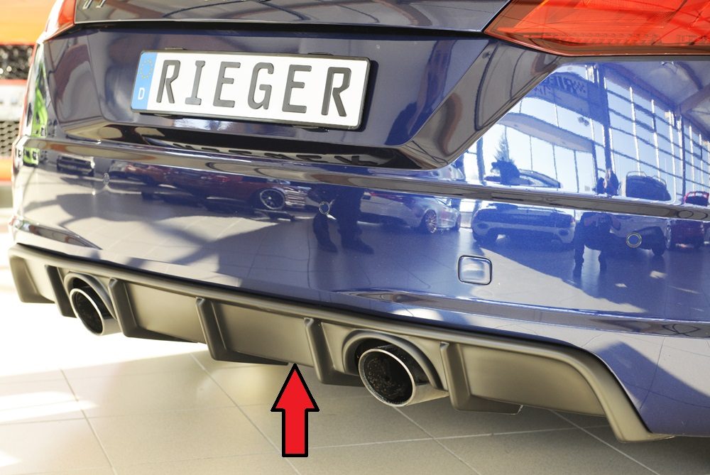 Difusor trasero Rieger para Audi TT FV