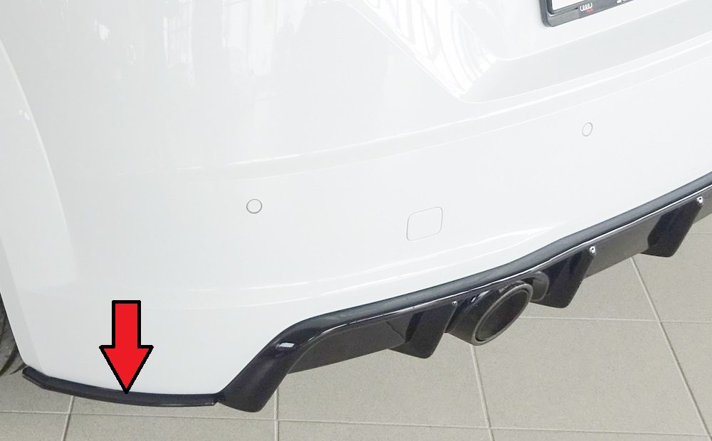 Splitter lateral trasero Rieger para Audi TT/TTS FV