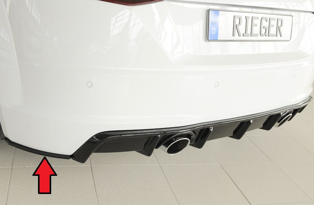 Splitter lateral trasero Rieger para Audi TT/TTS FV