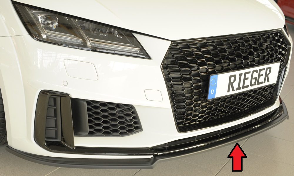 Splitter Rieger para Audi TT/TTS FV (después del facelift)
