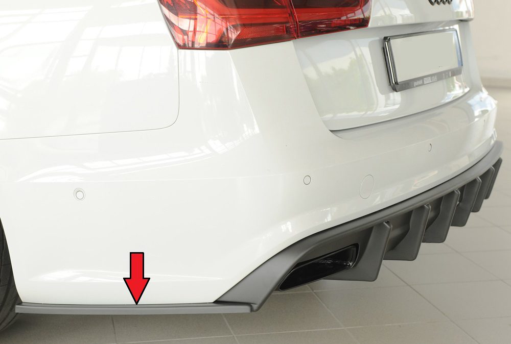 Splitter lateral trasero Rieger para Audi A6/S6 C7 (después del facelift)