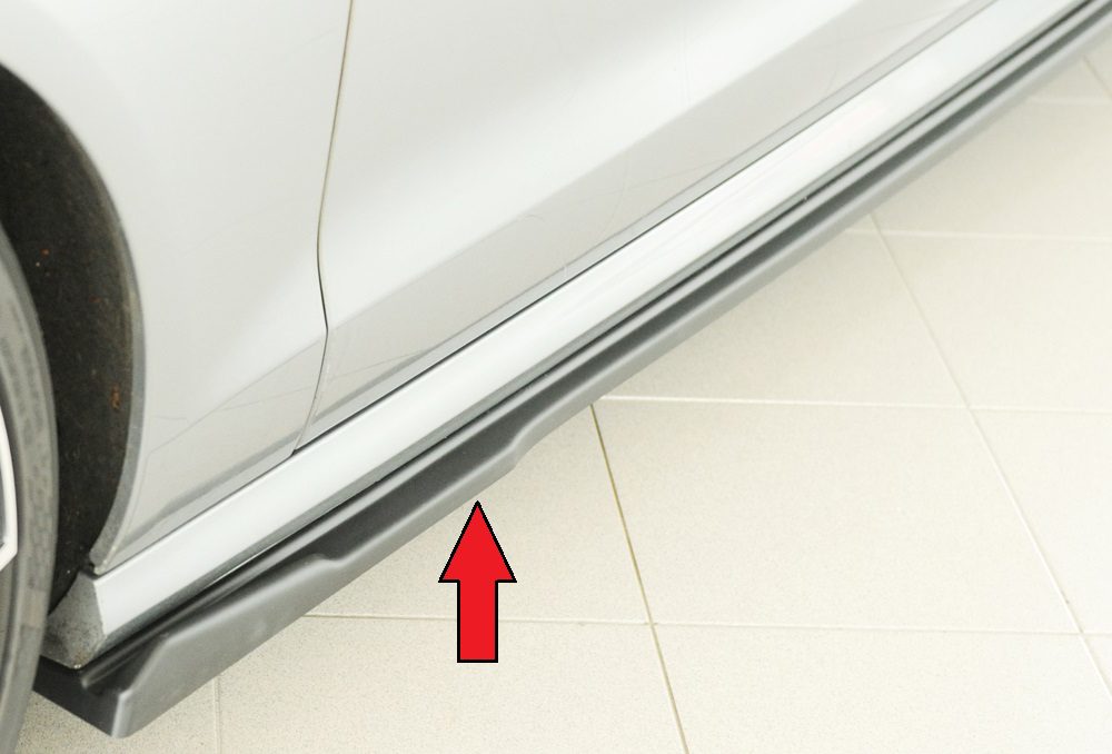 Extensión de talonera Rieger para Audi A6/S6 C7 (antes del facelift)
