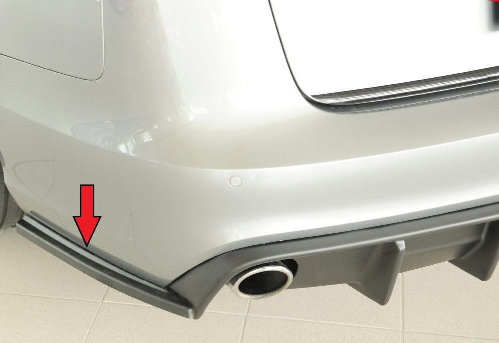 Splitter lateral trasero Rieger para Audi A6/S6 C7 (antes del facelift)