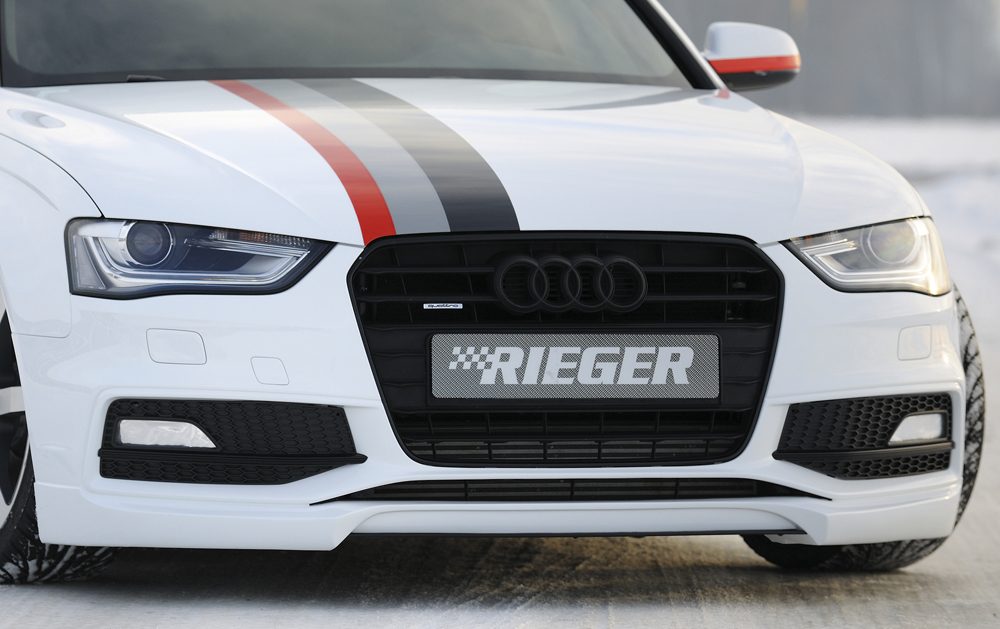 Labio delantero Rieger para Audi A4/S4 B8 (después del facelift)