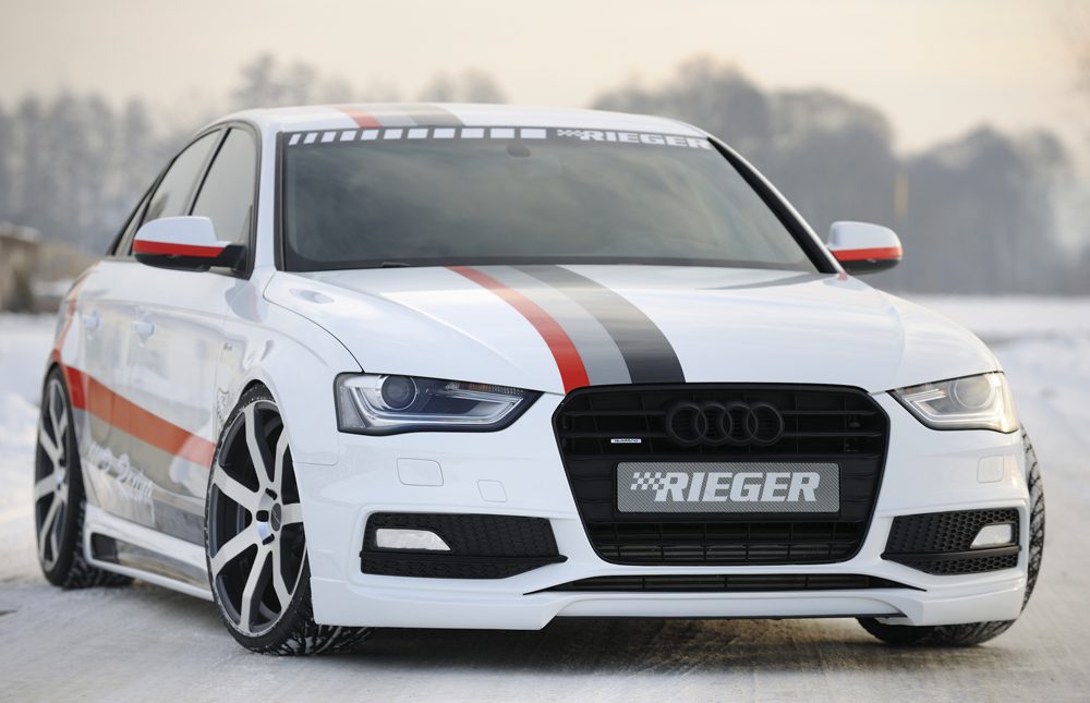 Labio delantero Rieger para Audi A4/S4 B8 (después del facelift)