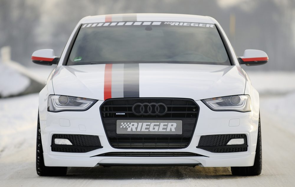 Labio delantero Rieger para Audi A4/S4 B8 (después del facelift)
