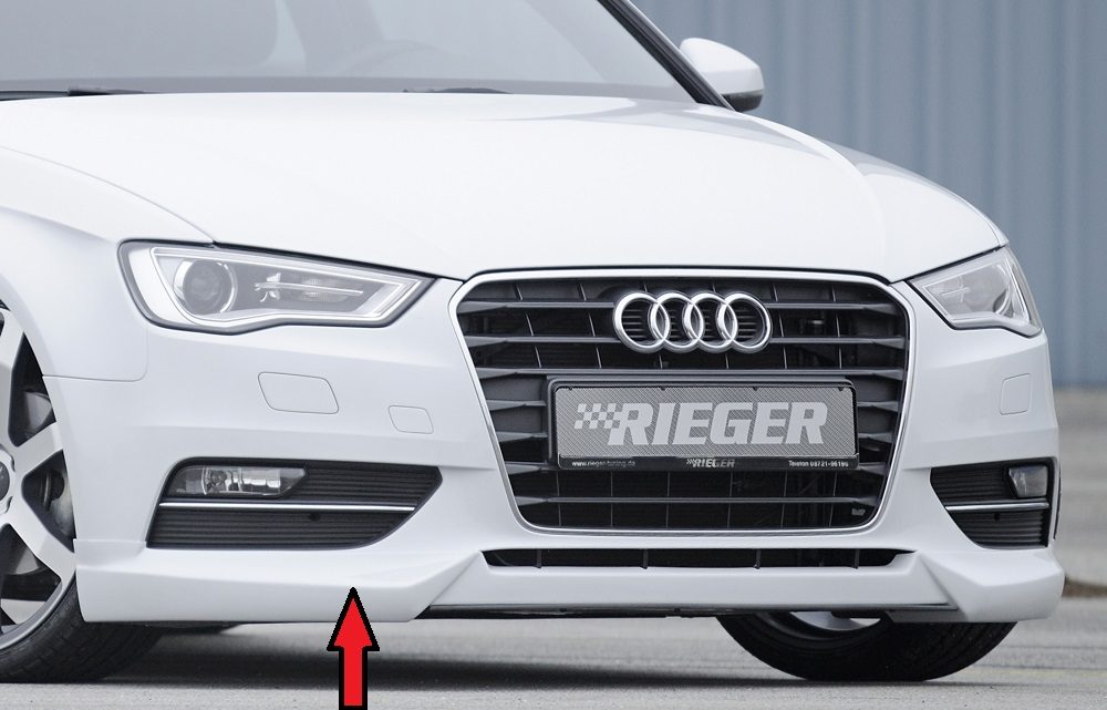 Labio delantero Rieger para Audi A3 8V (antes del facelift)