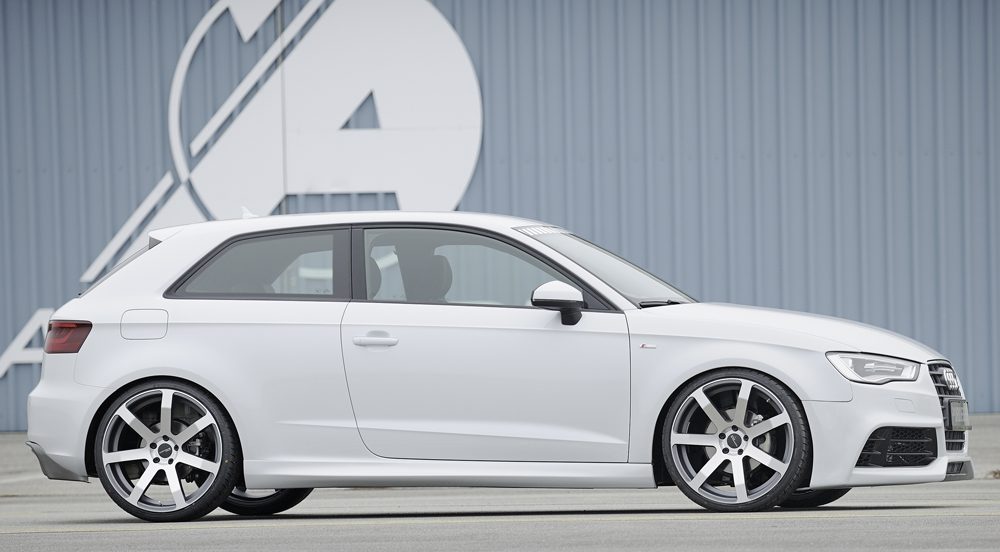 Paragolpes delantero Rieger para Audi A3/S3 8V (antes del facelift) – para coches con lavafaros