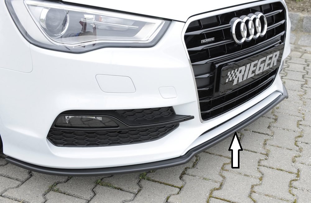 Splitter delantero Rieger para Audi A3/S3 8V (antes del facelift) – sedán