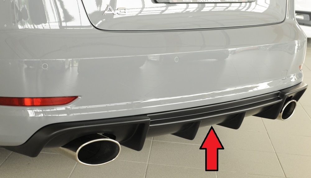 Difusor trasero Rieger para Audi A3/S3 8V (antes del facelift) – sedán