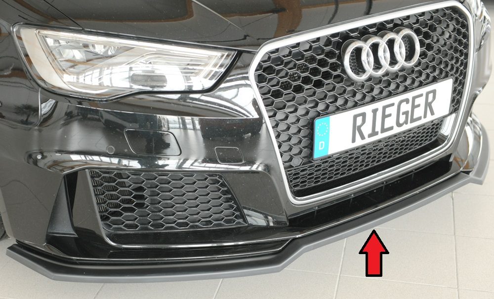 Splitter Rieger para Audi RS3 8V (antes del facelift)