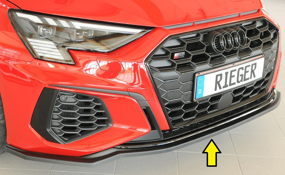 Splitter Rieger para Audi A3/S3 8Y (antes del facelift)