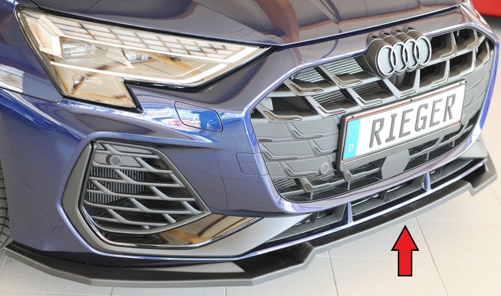 Splitter Rieger para Audi A3/S3 8Y (después del facelift)