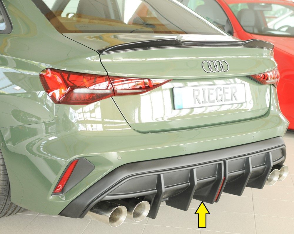 Difusor trasero Rieger para Audi S3/A3 8Y (después del facelift) – sedán