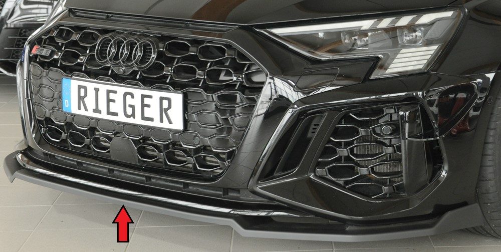 Splitter Rieger para Audi RS3 8Y (antes del facelift)