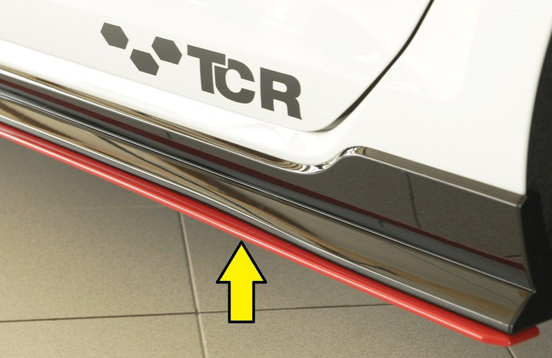 Extensión de talonera Rieger para Volkswagen Golf 7 GTI TCR