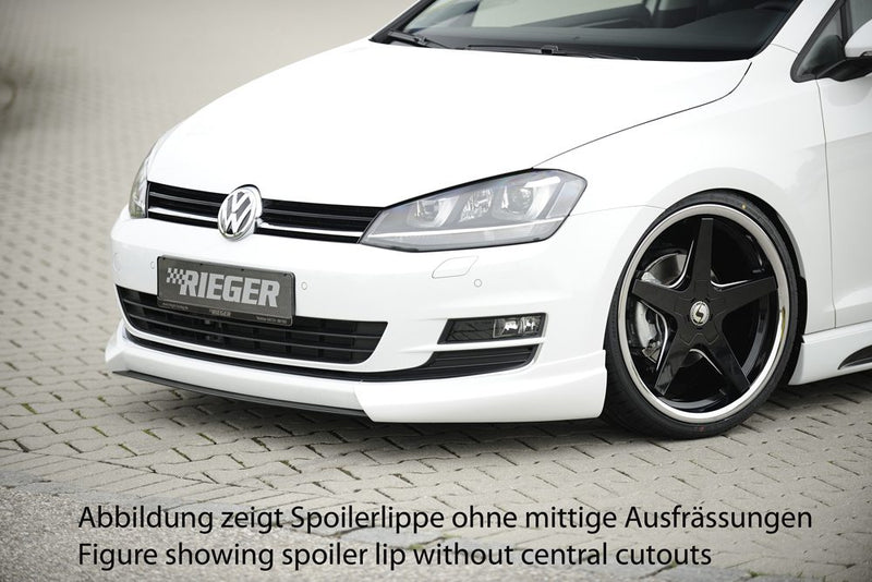 Labio delantero Rieger para Volkswagen Golf 7 (antes del facelift) – con nervios laterales adicionales