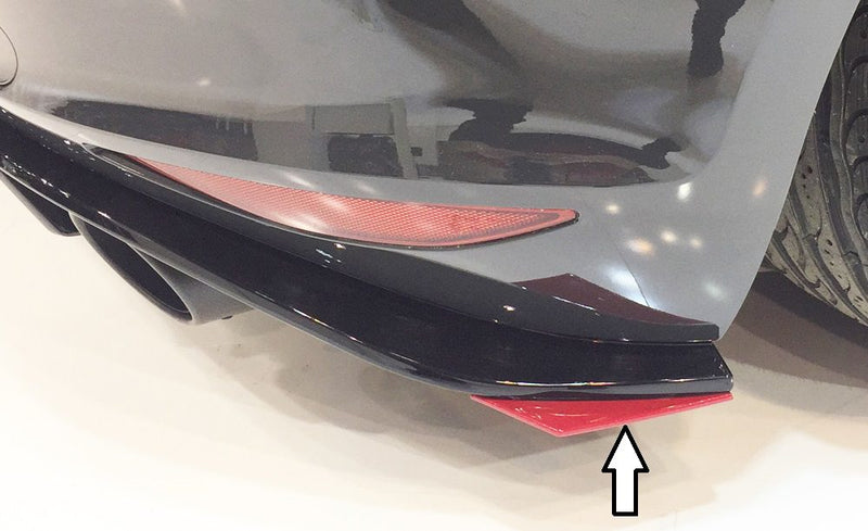 Splitter lateral trasero Rieger para Volkswagen Golf 7 GTI Clubsport