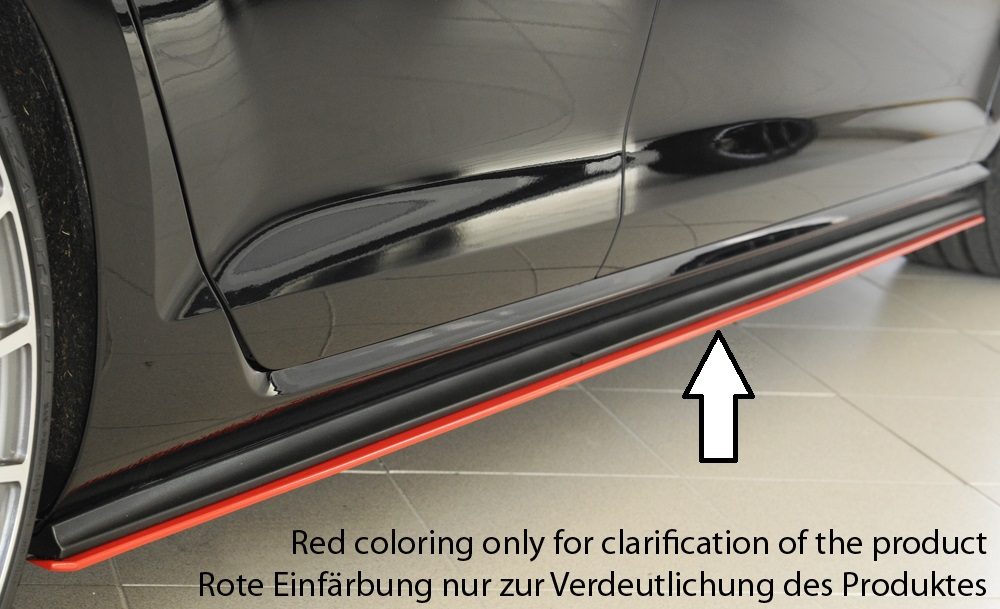 Extensión de talonera Rieger para Volkswagen Golf 7 GTI/GTD/GTE
