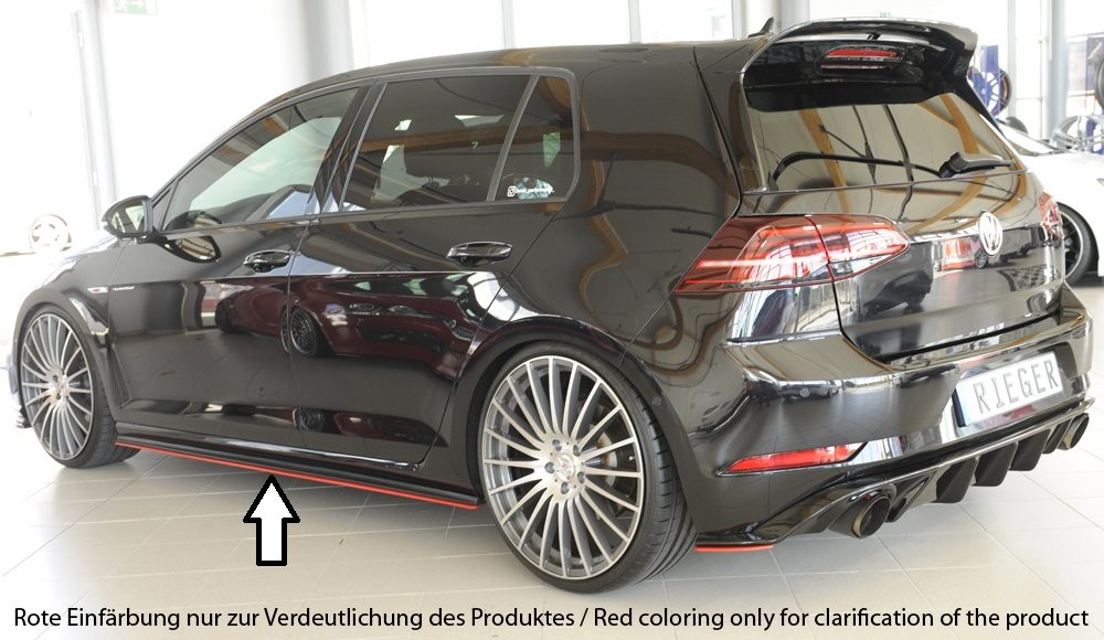 Extensión de talonera Rieger para Volkswagen Golf 7 GTI/GTD/GTE