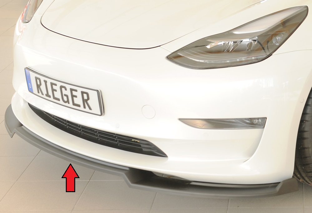 Splitter Rieger para Tesla Model 3 (antes del facelift)