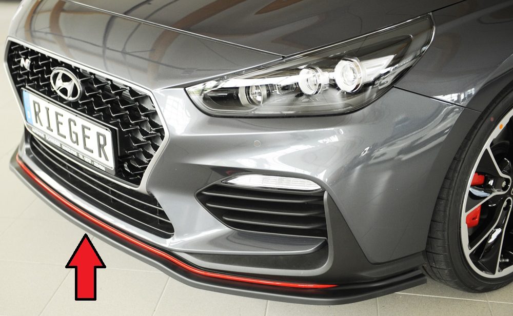 Splitter Rieger para Hyundai i30 N PDE (antes del facelift)
