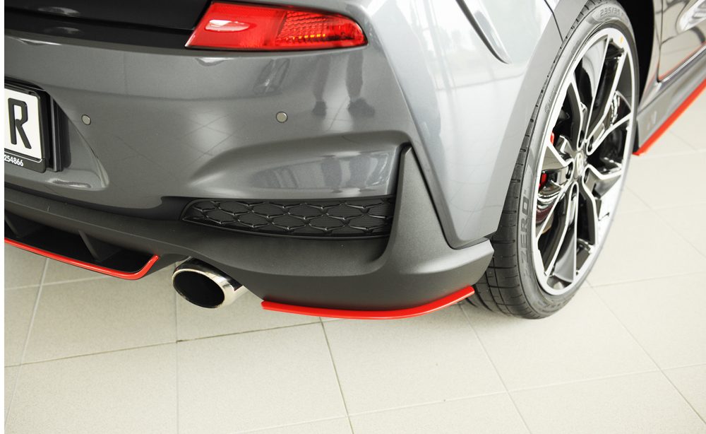 Splitter lateral trasero Rieger para Hyundai i30 N PDE (antes del facelift)